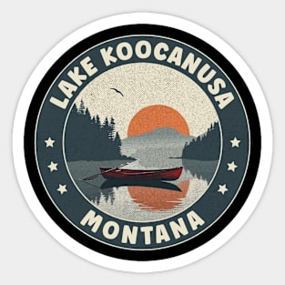 Lake Koocanusa Montana Sunset Sticker